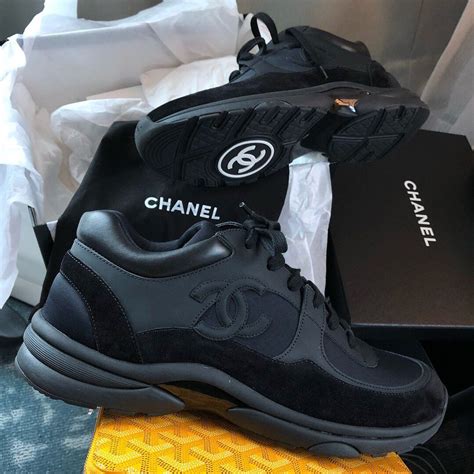 chanel trainers black|Chanel trainers selfridges.